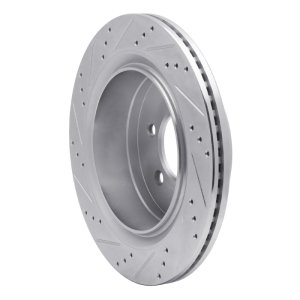 Ford F-150 Brake Rotor (1) - Rear Right - R1 Concepts - Drilled & Slotted - Silver - `12-`20